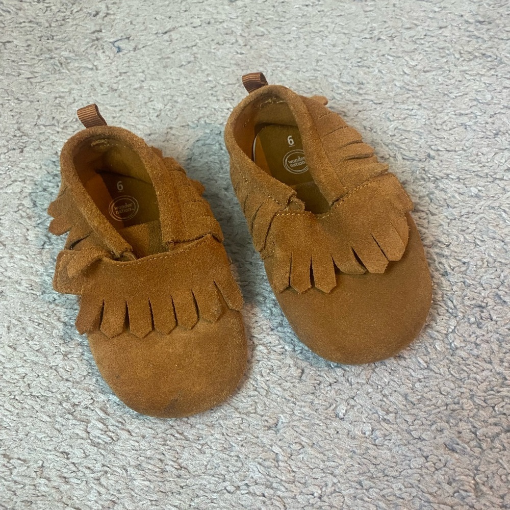 🍂Baby’s Suede Brown Moccasins